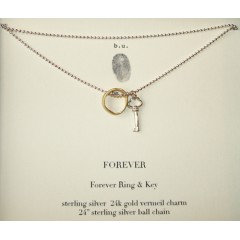 Forever Necklace Skeleton Key & Forever Ring