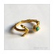 Turquoise Anchor Cuff Ring