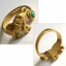 Elephant Ring Brass with Turquoise 