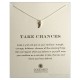 Horn Charm Take Chances Necklace Silver
