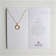 The Open Dotted Circle Necklace Gold with Box
