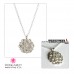 Lotus with Crystal Beautiful Biginnings Necklace S.Silver Boxed