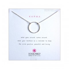 Medium Sparkle Karma Necklace S.Silver Dogeared Boxed
