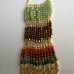 Color Block Beads & Metal Fringe Retro Necklace