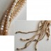 Beaded Collar & Fringe Necklace Cream