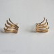 Shell Shape Calico Earrings