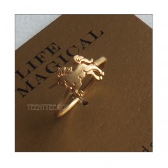 Unicorn Ring Gold Vermeil