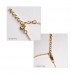 Coil Bar Charm Necklace Gold Filled