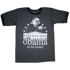 Barack OBAMA in the House Ringer T Men's