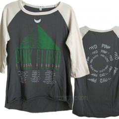 Pink Floyd MOON 3/4 Color Block Raglan Fitted T-shirt