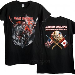 Iron Maiden North US Tour 2012 Fitted Crew T-shirt